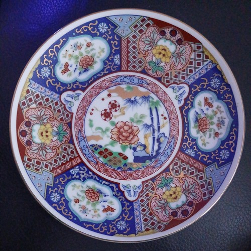 Japanese imari porcelain plate - imari,