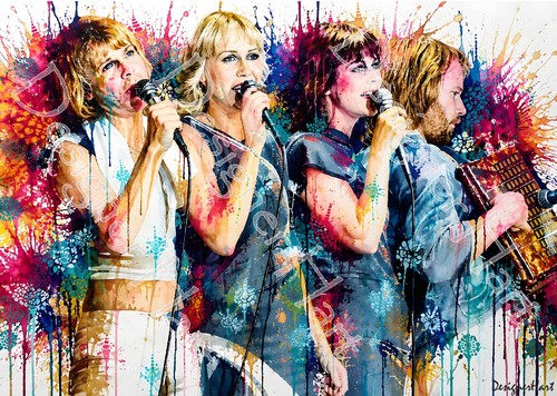 Abba poster painting - abba,