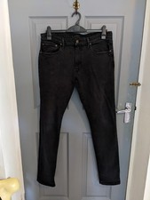 Mens Polo Ralph Lauren Sullivan Slim Fit Black Stretch Denim Jeans - W34 L34