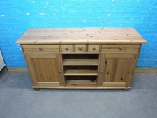 IKEA SOLID WOOD 2DOOR 5DRAWER CHUNKY SIDEBOARD H91cm W163cm- VISIT OUR WAREHOUSE