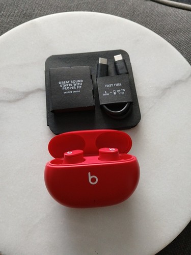 Beats studio earbuds - earbuds, red