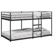 Bunk Bed Frame Black Steel
