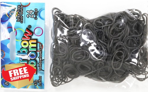 Rainbow loom gray solid - gray, bands