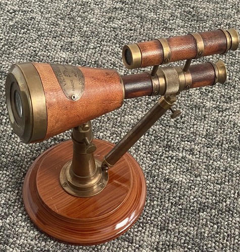 Brass victorian double barrel - brass,