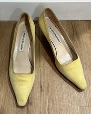 Manolo Blahnik Pale Yellow