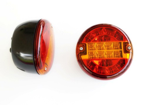 Led rear tail hamburger - 2x,