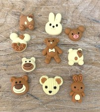 Clay Polymer Bears, Super Kawaii Charms for Slime,  Cute Cabochons CP3