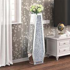 Tall Crushed Diamond Floor Vase Luxury Container for Dried Flower Arrangements