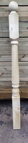 Turned decking newel post deck - decking,