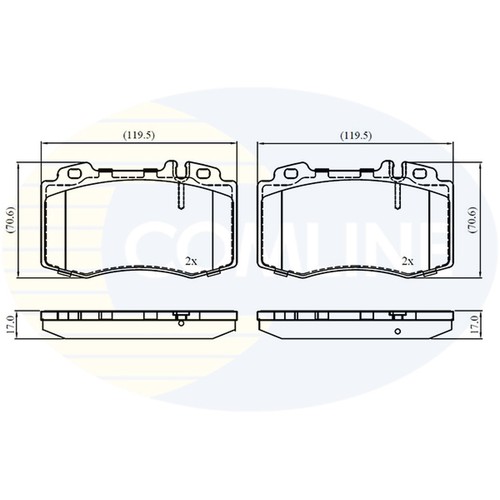 Brake pads set - pads,