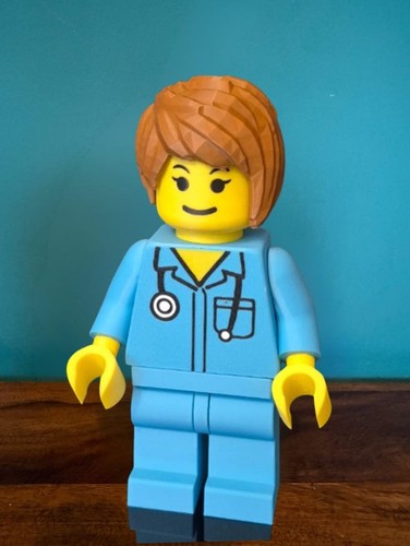 Female nurse brick man - man, figure
