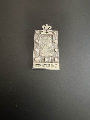Solid silver ingot stamp - ingot,