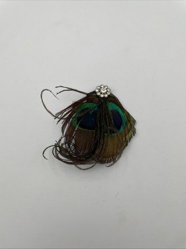 Fascinator feather clip brown