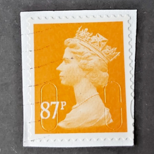 Security machin 87p stamp - 87p,