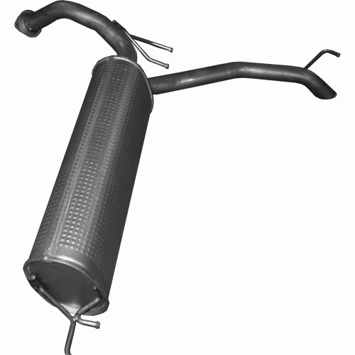 Exhaust rear silencer - rear,