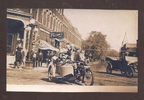 Real photo vintage motorcycle - real,