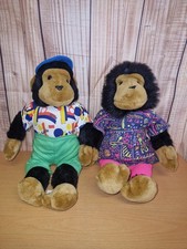 PG Tips Kevin & Samantha Tipps Toy Monkeys Chimps Soft Plush Vintage