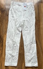 Khaadi Shalwar Trousers Womens Size 12 White Straight Leg Elastic Waist Pull On