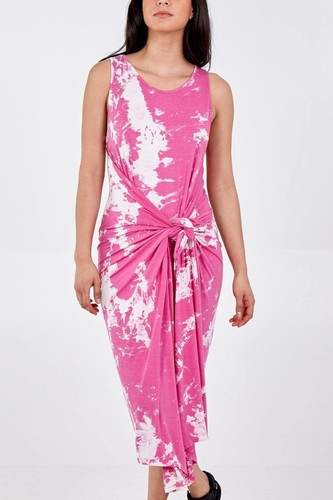 Ladies pink tie dye - pink,