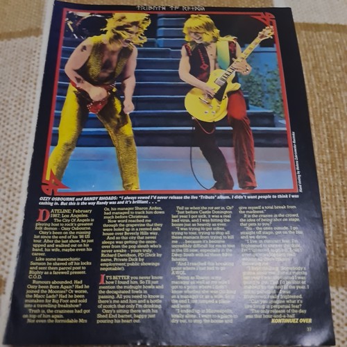 Vintage ozzy osbourne randy - ozzy,