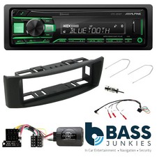 Alpine UTE-201BT Bluetooth AUX USB FM/AM + Fitting Kit for Renault Megane 00-02