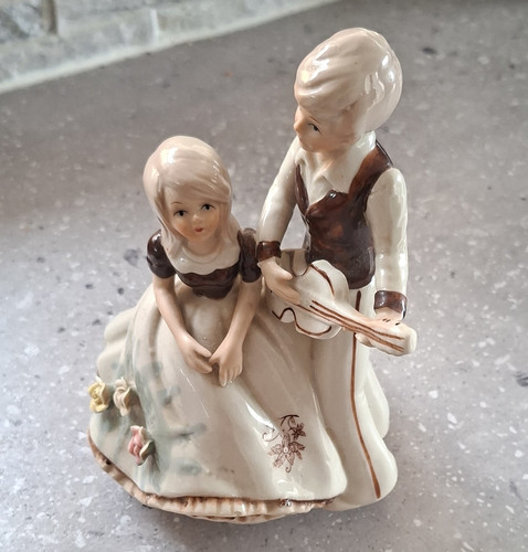Vintage retro ceramic couple - vintage,