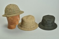 Tweed Deerstalker, Barbour Waxproof & Connemara s7 Country Hats. ZQS