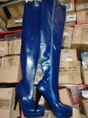 Over knee boots latex rubber - boots,