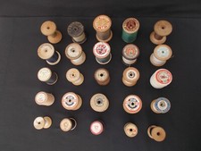 VINTAGE WOODEN COTTON REELS -