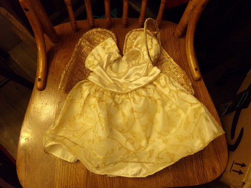 For doll bear angel dress - or,