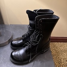 Corcoran Men's 10" 975 Leather Jump Boots Black Size 7, Width D Made in USA -