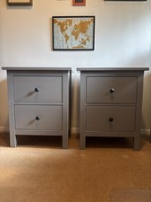 x2 Hemnes IKEA bedside tables