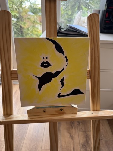 Canvas acrylic paint woman - paint,
