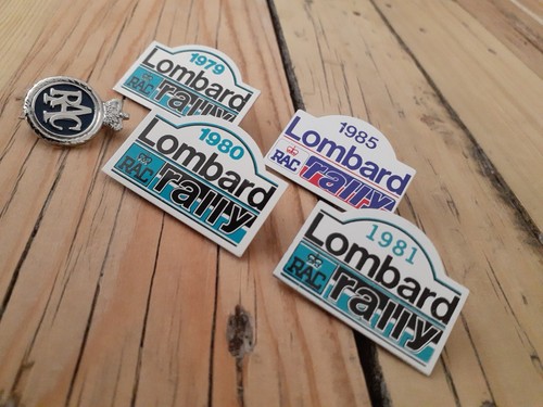 Rac lombard rally event badges - rac,