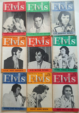 Lot of 9 Early ELVIS MONTHLY -