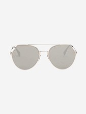 Fendi Silver mirrored round