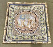 Rare Vtg Framed Beaded Kalaga