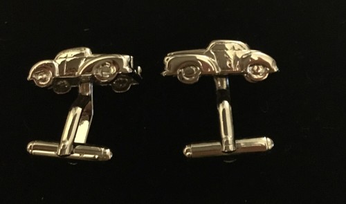 Vintage car cufflinks shiny - car,