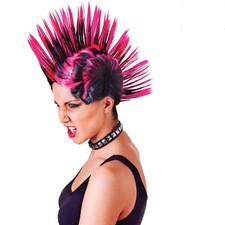 Versatile Pink-Black Mohican