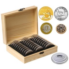 30Pcs 51MM Wooden Coin
