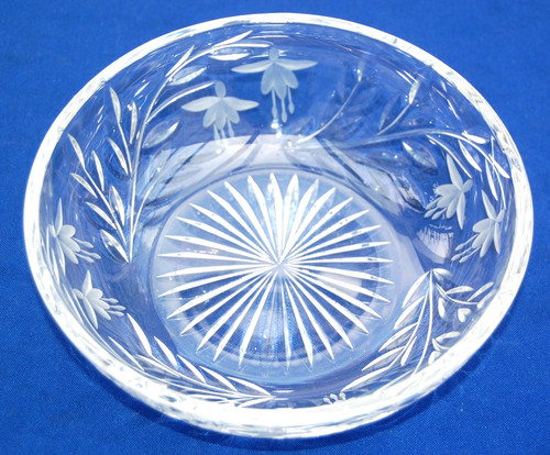 Stuart crystal cut glass bowl - crystal,