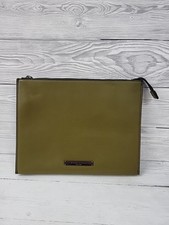 Kenneth Cole Olive Green & Black Rectangle Clutch Bag. PAC