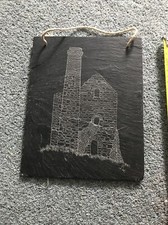 Delabole Cornish Mine Picture In Slate 