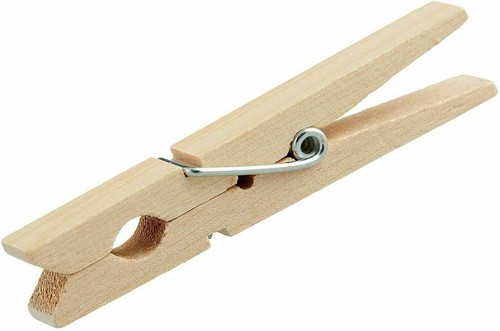 144x wooden cloth - pegs, rust