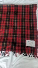 Edinburgh Wool Blend Tartan Blanket / Throw Extra Warm Wallace Tartan