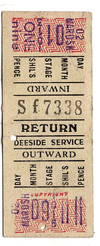 Bus ticket long - ticket:, insert