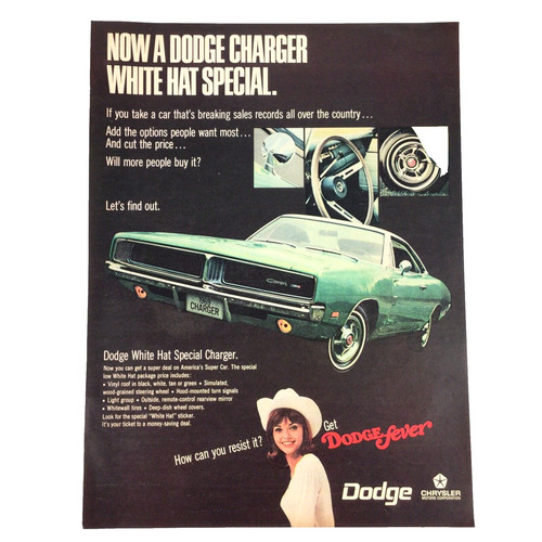Dodge charger 1969 vintage - dodge,