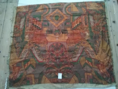 Silk offcut from - , genuine