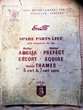 Original Ford (ENFo) Parts Book for Ford New Anglia Prefect Escort Squire Thames