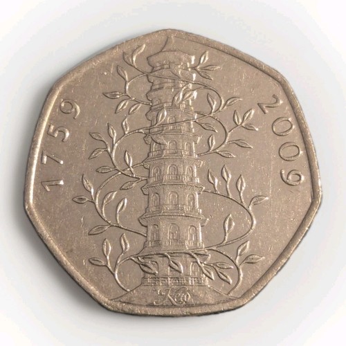 2009 kew gardens 50p coin - kew,